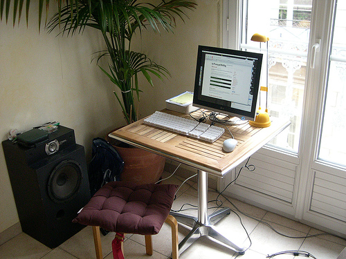 Installation bureau dans l'appartement de montpellier