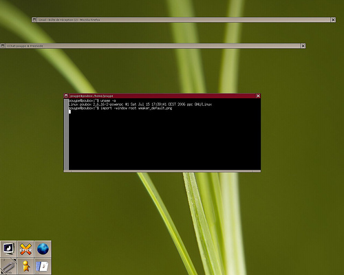 Screenshot du gestionnaire de fenetre windowmaker