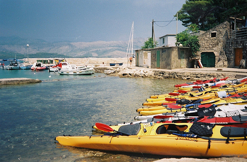 Kayak en croatie, pause