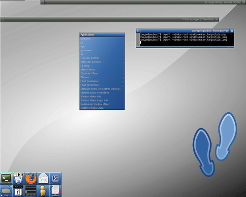 un autre screenshot de bureau sous windowmaker